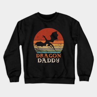 Dragon Daddy Father Day Vintage Fantasy Crewneck Sweatshirt